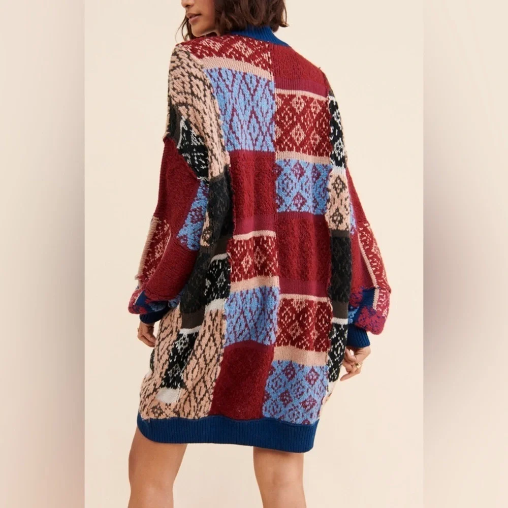 Free people Patched Argyle Mini Dress